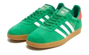 Adidas Originals Gazelle Sneaker Turnschuh Grün/Weiß Neu mit Karton Herren Größe UK 12 -GY9968 - Bild 1 von 7