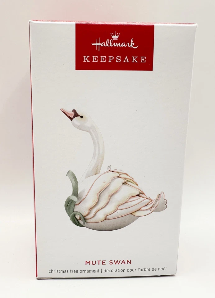 Hallmark Keepsake Mute Swan Metal Ornament 2024 NEW