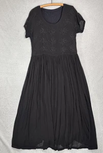 Starina Sheer Maxi Layered Dress Women’s Size S Oversized Witchy Gothic Grunge - Picture 1 of 13