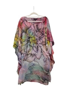 Wayne Cooper Kaftan Floral Dress lined (Size 14 AU) - Picture 1 of 1