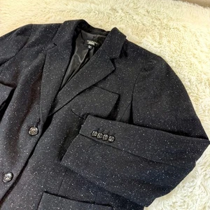 Talbots Damen Petite schwarz Wolle gesprenkelt Blazer Jacke Größe 20WP Corp Workwear - Bild 1 von 11