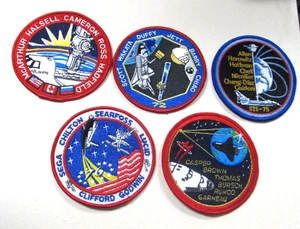 LOT OF 5   NASA Cloth patches - Vintage  Apollo and Space Shuttle  4 INCHES  #12 - Picture 1 of 1