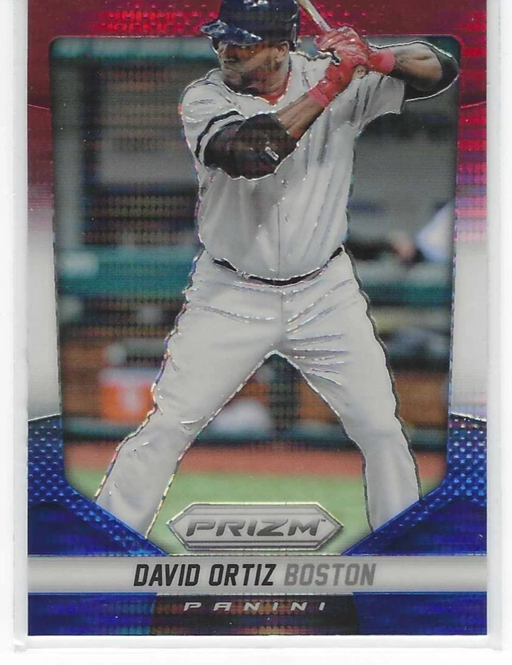 2014 Panini Prizm Prizms Red White and Blue Pulsar #74 David Ortiz Red Sox HOF - Image 1 of 1