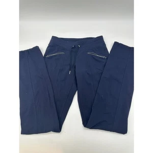 Pantalones de chándal Athleta Active Wear talla XST con bolsillos tiro medio azul marino  - Imagen 1 de 10