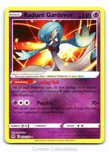 Radiant Gardevoir 069/196 - Lost Origin - Pokemon Card - Near Mint - Foto 1 di 2