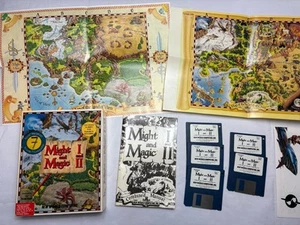 Might & Magic I & II - Macintosh 1992 - Karton, Disks, Karten, Handbuch - Bild 1 von 8