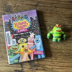 Yo Gabba Gabba Toy Mega Bloks Lot DVD and BroBee Figure - Picture 1 of 9