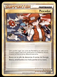2010 Pokemon HeartGold & SoulSilver Fisherman Spanish #92 Ash Magikarp Wooper - Picture 1 of 2