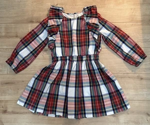 JCrew Stewart Tartan Plaid Crewcuts Girls Dress Size 7 - Picture 1 of 6