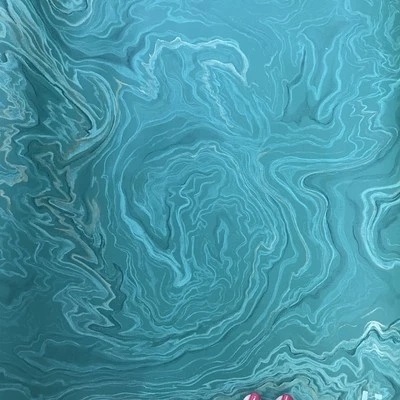 Ronald Redding Wallpaper Marble Green 1 Double Roll 60 Sq Ft + 2 Partial - Image 1 of 4