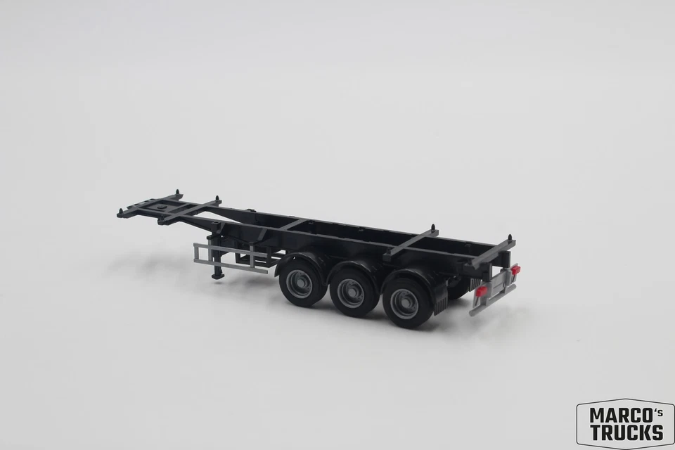 AWM 20/26/30ft container chassis black from 53775 1:87 /AWN87-2 - Image 1 of 1