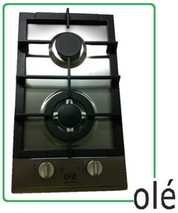 BRANDNEW 30cm 2 BURNER S/STEEL GAS COOKTOP - LPG JETS INCLUDED - with REGULATOR - Picture 1 of 4