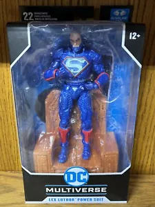 McFarlane DC Multiverse Lex Luthor Blue Power Suit & Throne 7" NEW Action Figure - Picture 1 of 2