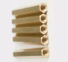 THREADED BRASS HEXAGON HEX SPACERS STANDOFF NUT  A/F SIZES AND LENGTHS M4 TO M12