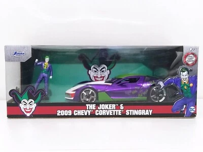 The Joker 2009 Chevy Corvette Stingray - Jada Toys 1:24 Nuovo 1/24 - Immagine 1 di 2
