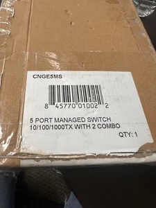 commet 5 port managed switch 10/100/1000tx with 2 combo - Picture 1 of 4