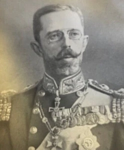 1919 Vintage Magazine Illustration Gustave V King of Sweden - Picture 1 of 2