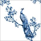 Ambiente napkins royal peacock white / blue 33x33 cm