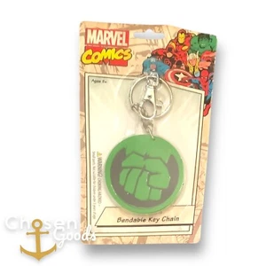 Marvel Increíble Hulk Puño Icono NJ Croce Llavero Flexible Medias Relleno Nuevo en Paquete - Imagen 1 de 3