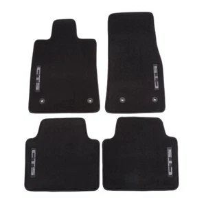 2014-2019 Cadillac CTS Sedan Front & Rear Carpet Floor Mats 22860826 Black OEM - Picture 1 of 3
