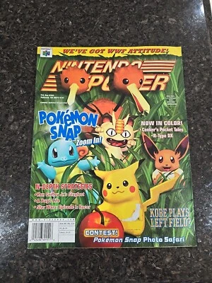Nintendo Power Vol 121 June 1999 Pokemon Snap Magazine Poster Inside  JETER REAR - Image 1 of 3