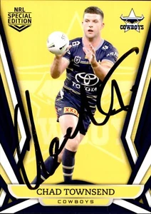 Signed 2023 North Queensland Cowboys NRL Special Edition Card - Chad Townsend - Bild 1 von 3