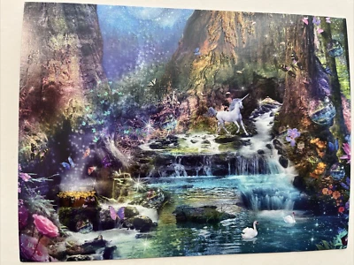 Friendship unicorn stream flower colors world fall of wonders.......Leanin Tree - Image 1 of 4