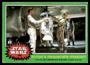 1977 Topps Star Wars #240 Artoo's Desperate Mission! (R2-D2)   Low Grade - Picture 1 of 2