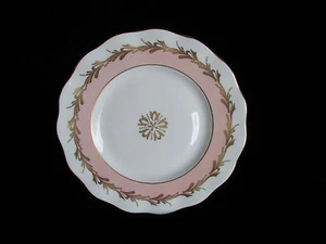 Teller England Foley Bone China Gold handbemalt Pfirsich Rosa Dessert alt hübsch - Bild 1 von 6
