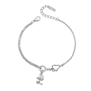 Pulsera de plata esterlina ""Best Pals"" Peanuts Woodstock - SOLO SNPY Snoopy Store - Imagen 1 de 1