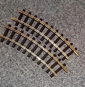 Brand new 2 x LGB G scale Curved Brass Tracks 30° R1 code 11000 - Picture 1 of 6