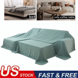 Dust Cover Cloth Dust-Proof Protector Furniture Bed Sofa Cabinet Slipcover - Picture 1 of 41