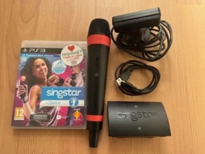 Sony PlayStation 3 PS3 SingStar Wireless Microphone & Receiver & Camera & Game - Picture 1 of 2
