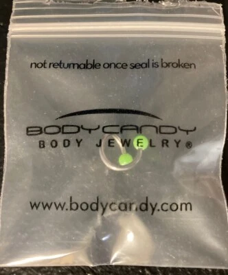 Украшения для тела конфеты | 16 G хрящ вихрь обруч поворотный штанга уха кольцо GRN - Изображение 1 из 4