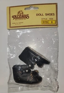 Tallinas schwarze elegante Puppe Schuhe Größe 8, Stil S725 neu - Bild 1 von 2