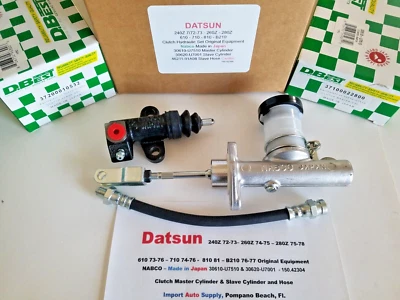 Clutch Master & Slave Cylinder Set OEM Nabco 240Z, 260Z, 280Z,72-78,610,710,B210 - Image 1 of 4