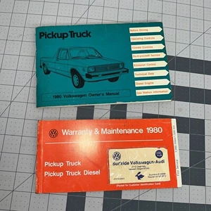 1980 VW Rabbit Pick Up Owners Manual Volkswagen  Plus Bonus  W3 Rare Vintage - Picture 1 of 6