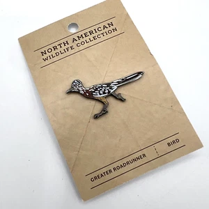 NEW Greater Roadrunner Bird Enameled Lapel Pin Brooch, Southwest Style Wildlife - Picture 1 of 8