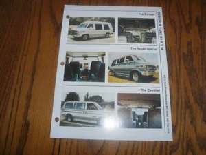 1994 Chevrolet Vans & Specialty Vehicles Brochure/Flyer - Designer Vans by R & M - Picture 1 of 2