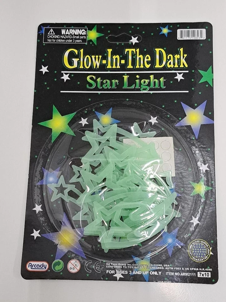 Arte de teto estrela cadente brilhante no escuro para crianças com medo do escuro 12p - Imagem 1 de 1