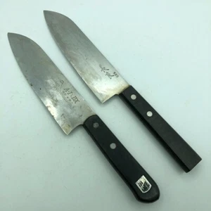 [ Seki Magoroku ] 2 Western-style Japanese knives Santoku Gyuto Stainless steel - Picture 1 of 15
