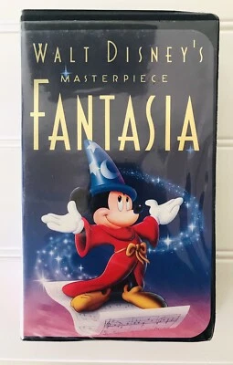 1991 Walt Disney's Masterpiece FANTASIA (VHS 1132) BLACK Shell Mickey Mouse Rare - Image 1 of 4