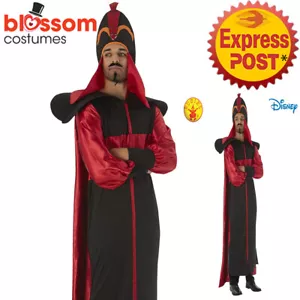 CA1001 Jafar Evil Aladdin Genie Live Action Arabian Prince Disney Mens Costume - Picture 1 of 4