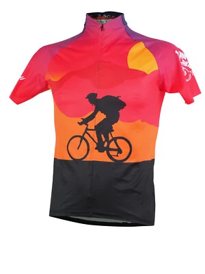 Black Friday / Biketags Herren Sunset Mountain leger NEU Fahrradtrikot