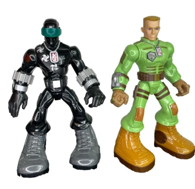 GI Joe Tough Troopers Snake Eyes & Conrad Duke Action Figures Hasbro Big Feet XL - Image 1 of 4