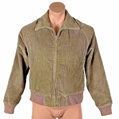 Woolrich Woman Vintage Tan Coat Bomber Corduroy 60s 70s Style Size M EUC USA Foto 1 de 4