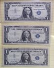 3 Lot (2)1957 & (1) 1957a One Dollar Note $1 Silver Certificates