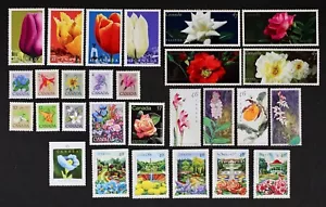 CANADA Nice topical collection of all different Flowers on stamps, Mint NH - Foto 1 di 1