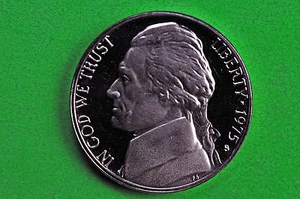 1975-S Deep Cameo Jefferson Nickel US GEM Proof Coin - Picture 1 of 1