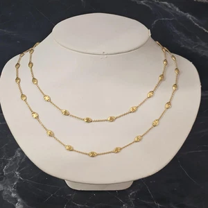 Marco Bicego Siviglia Chain Necklace 18k Yellow Gold 39" Extra Long - Picture 1 of 10